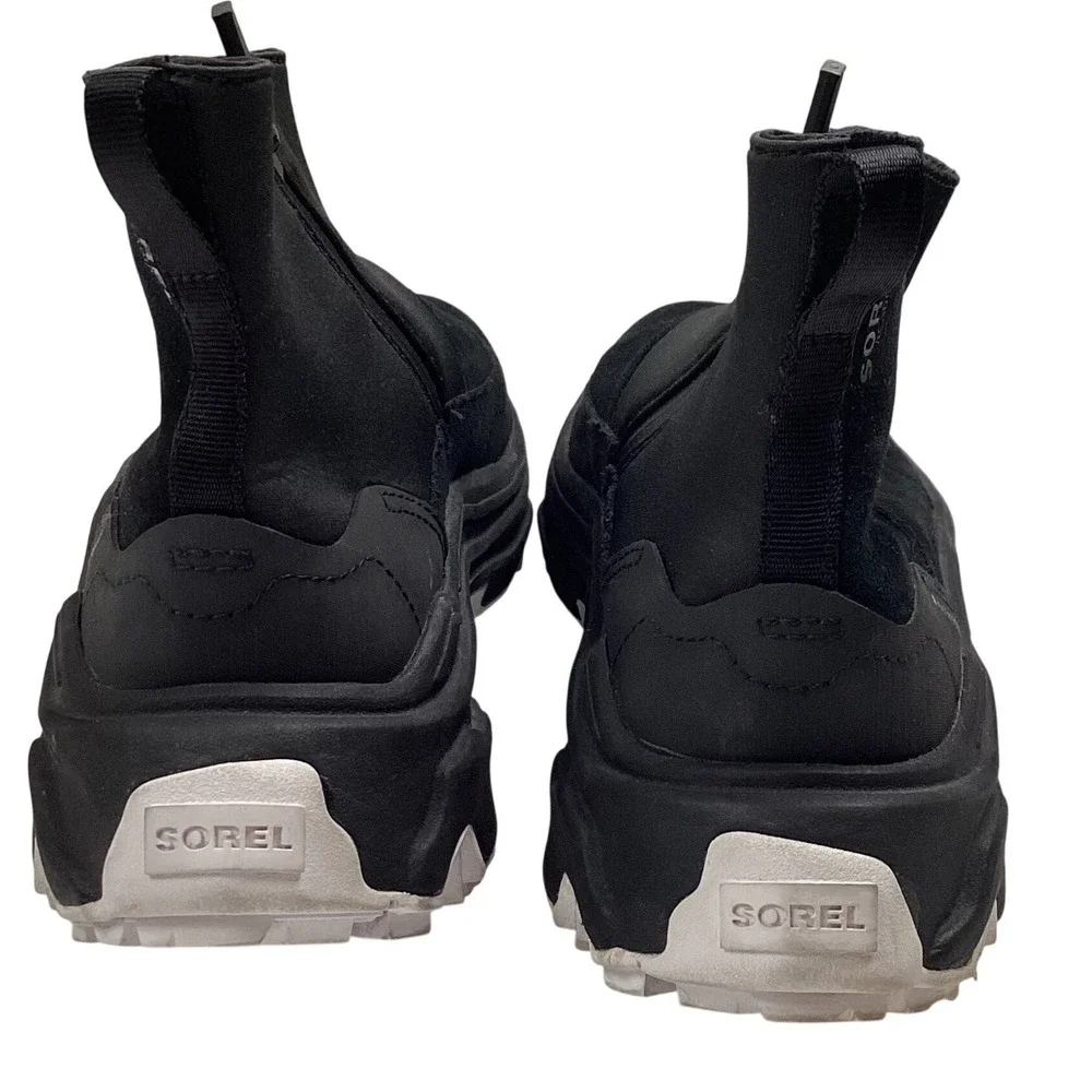 Sorel Kinetic Impact NXT Waterproof‎ Booties Black Suede Side Zip Women's 8